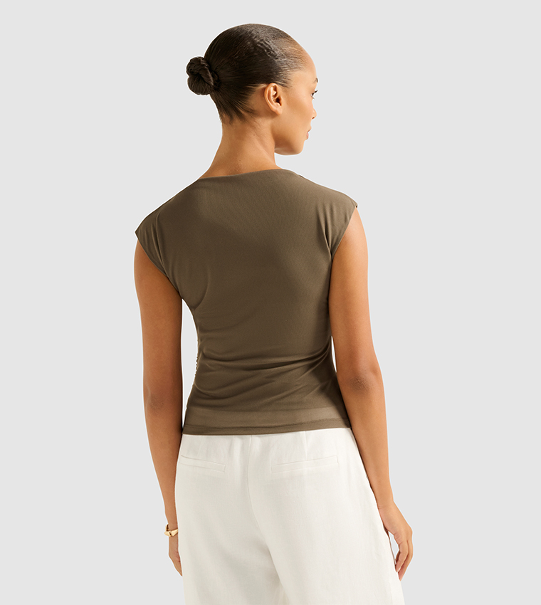 MEL Extended Sleeves Mesh Top