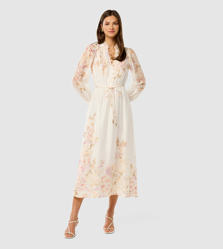 PRIMROSE Floral Printed Midi Dress