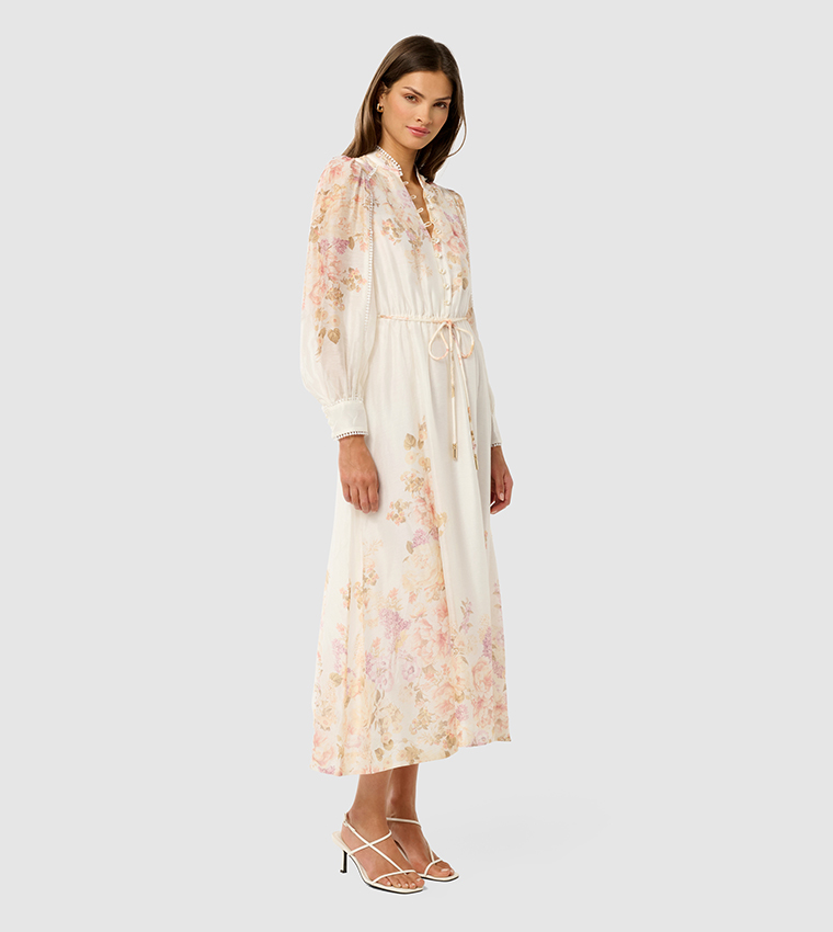 PRIMROSE Floral Printed Midi Dress