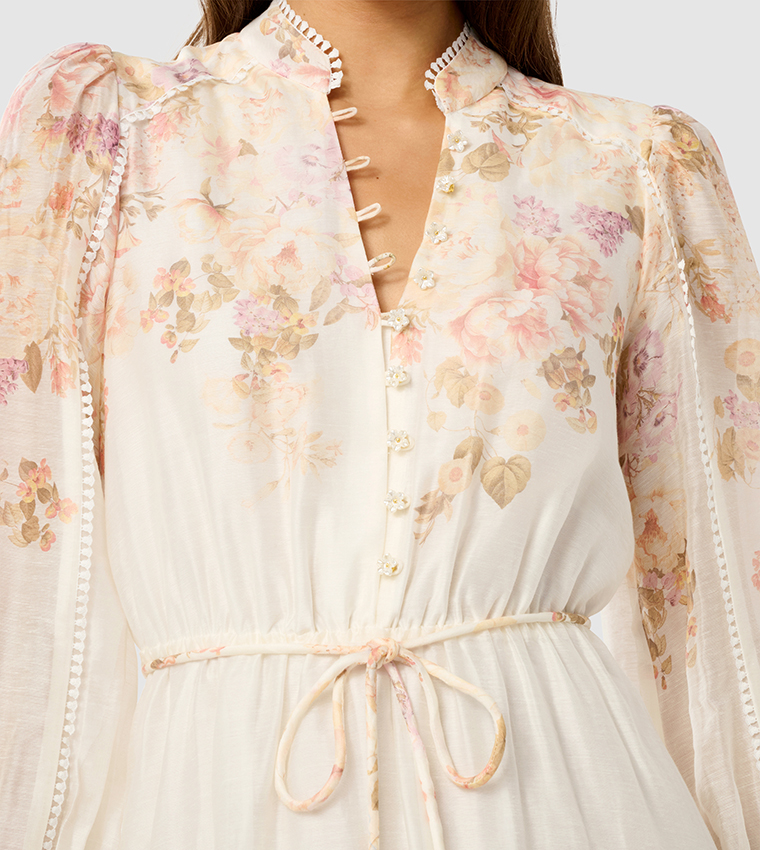 PRIMROSE Floral Printed Midi Dress