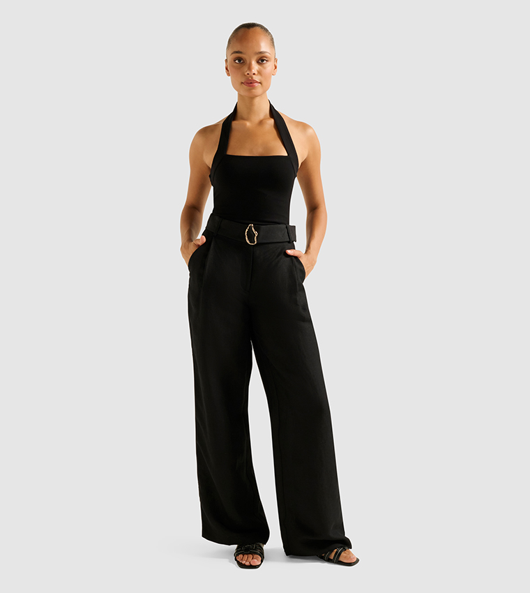 ALICW Belted Wide Leg Pants