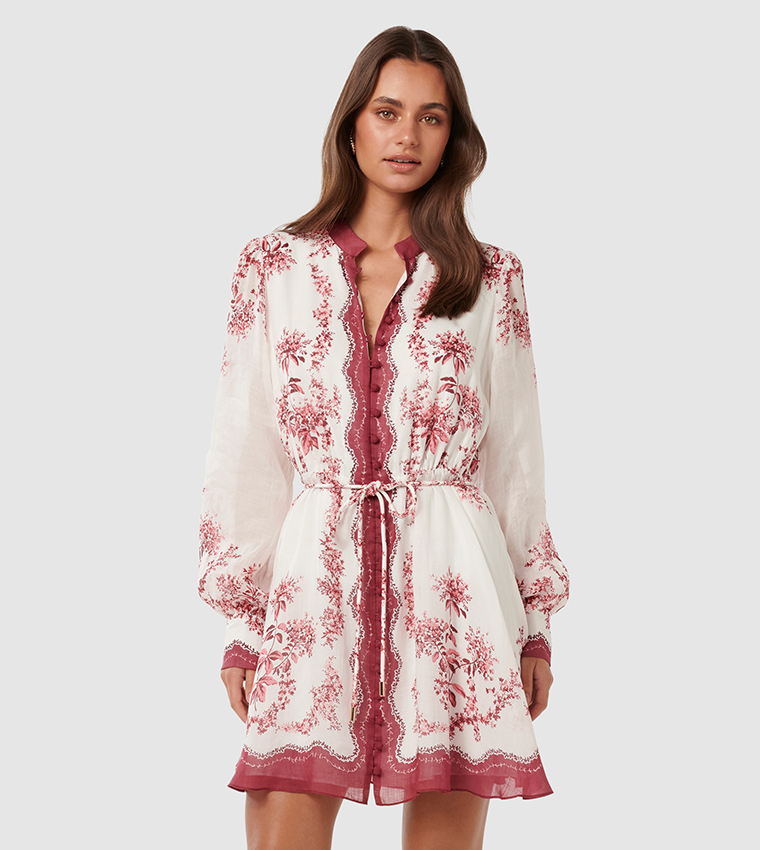 MELANIE Floral Printed Mini Dress
