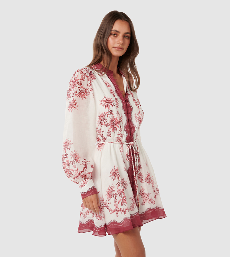 MELANIE Floral Printed Mini Dress