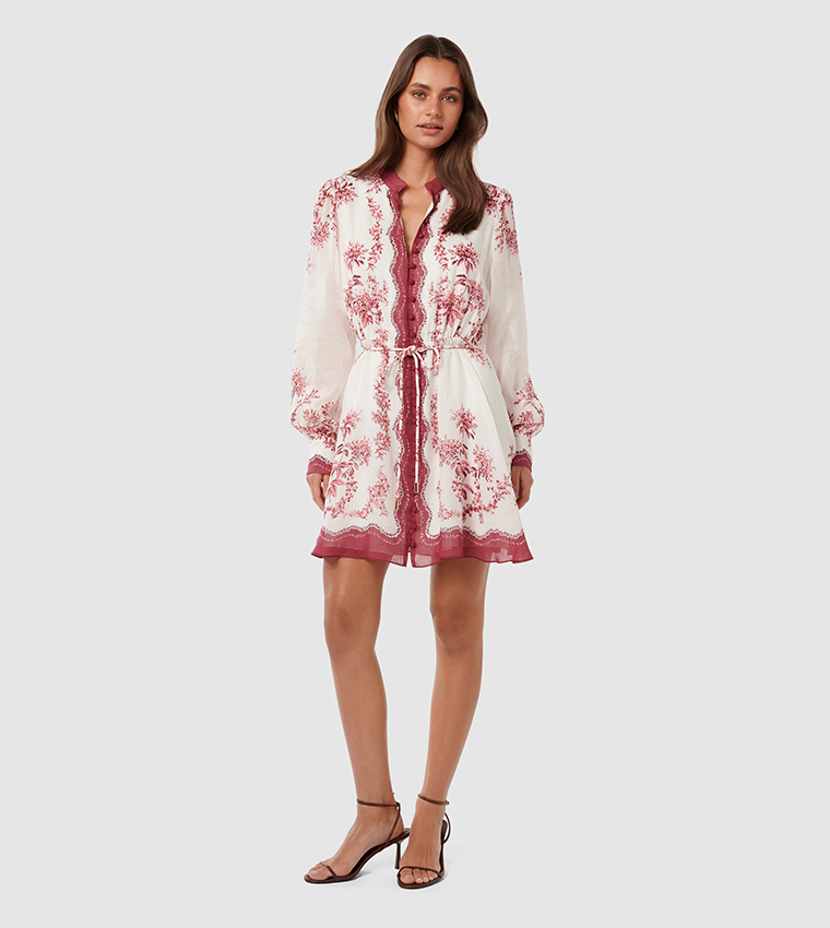 MELANIE Floral Printed Mini Dress