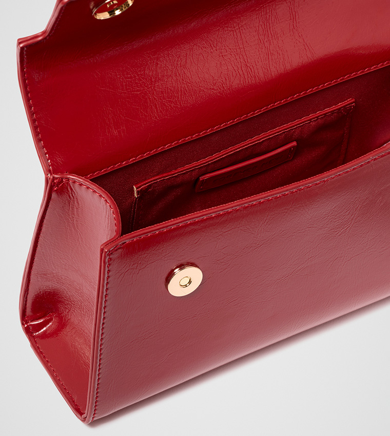 LIANA Lock Detail Top Handle Bag