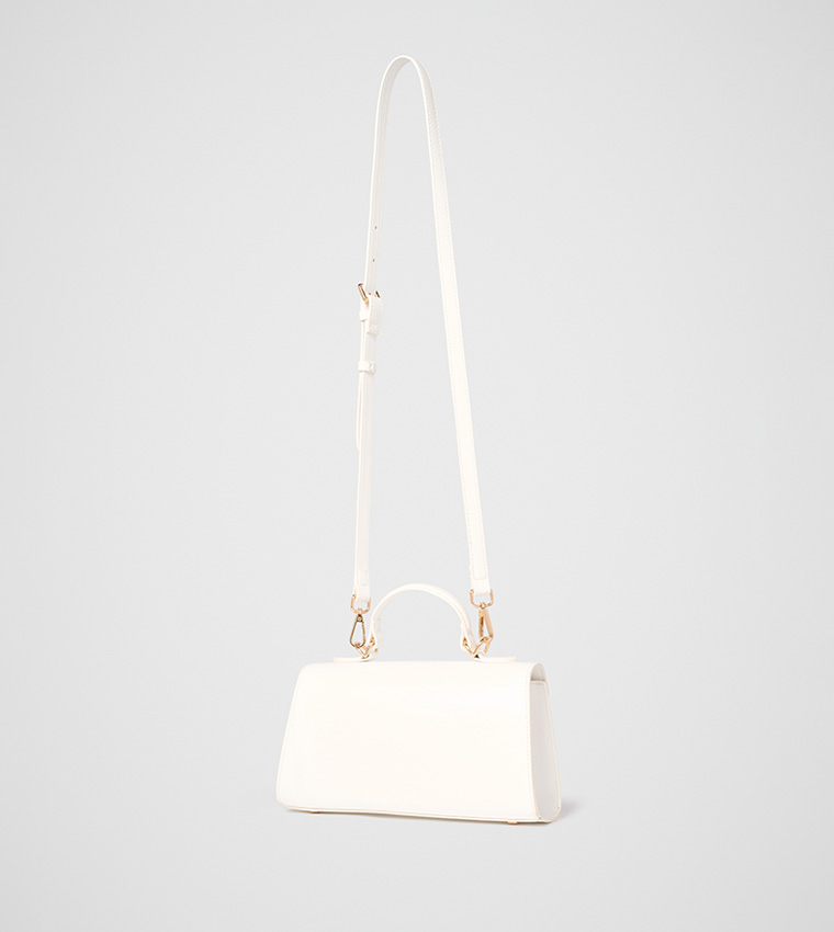 LIANA Lock Detail Top Handle Bag