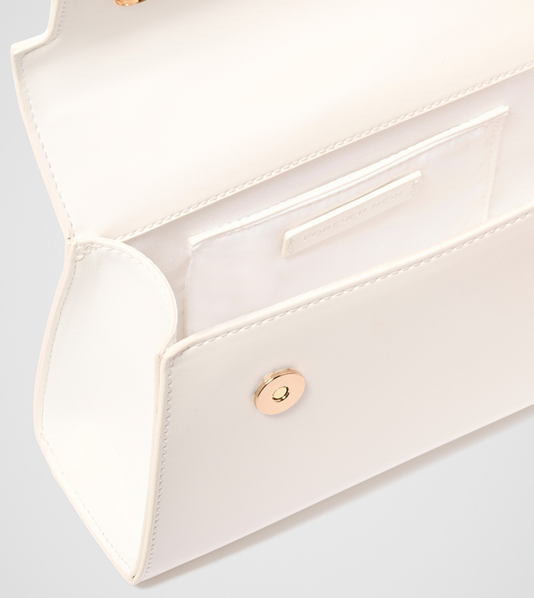 LIANA Lock Detail Top Handle Bag