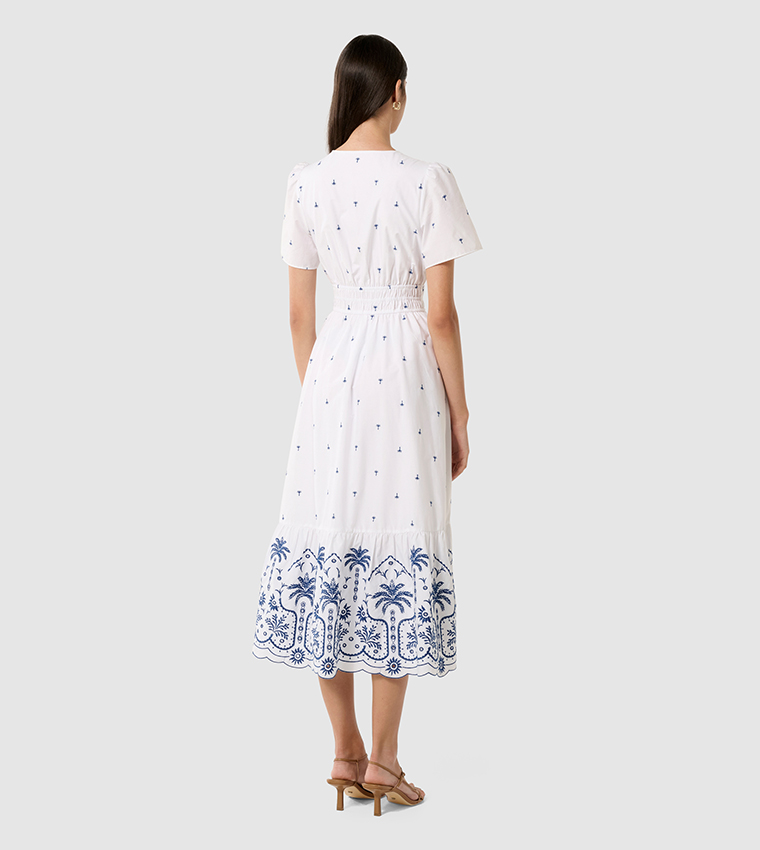 ELEANOR Embroidered Midi Dress