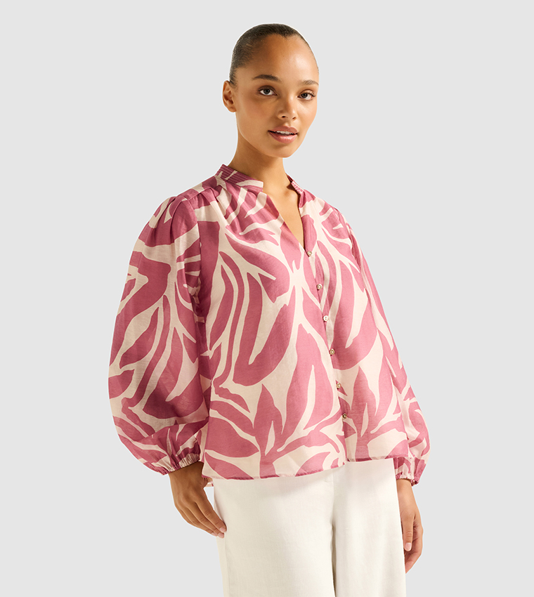 ADALINE Printed Long Sleeves Top