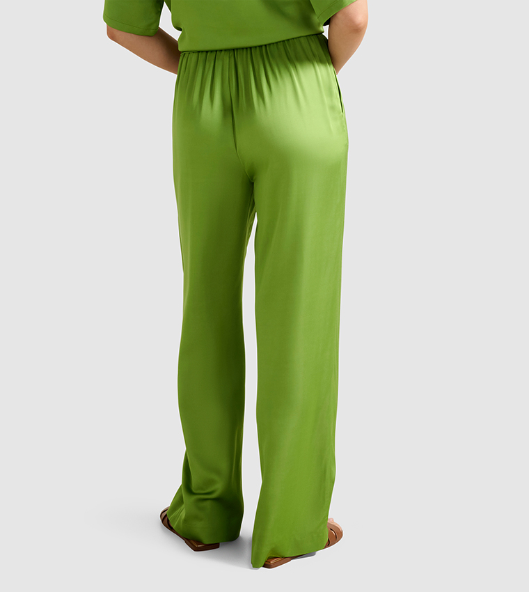 JENNA Drawstring Waist Wide Leg Pants