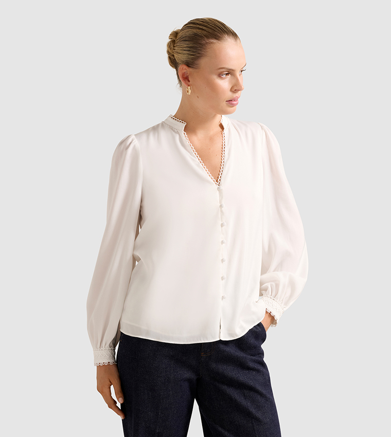 SHERRY Lace Long Sleeves Top