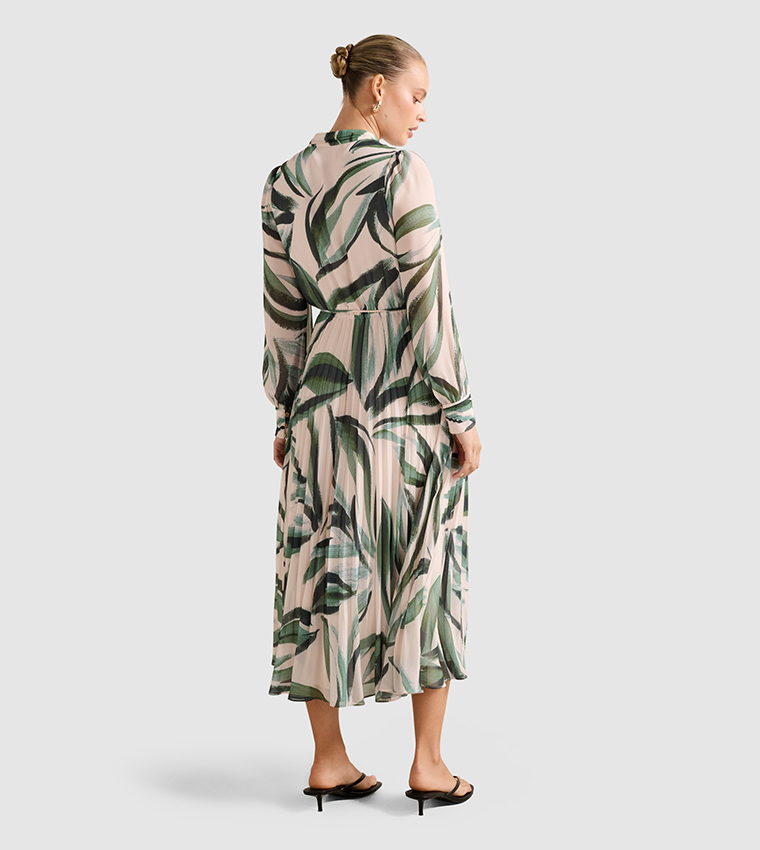 ANNABEL Button Through Midi Dress