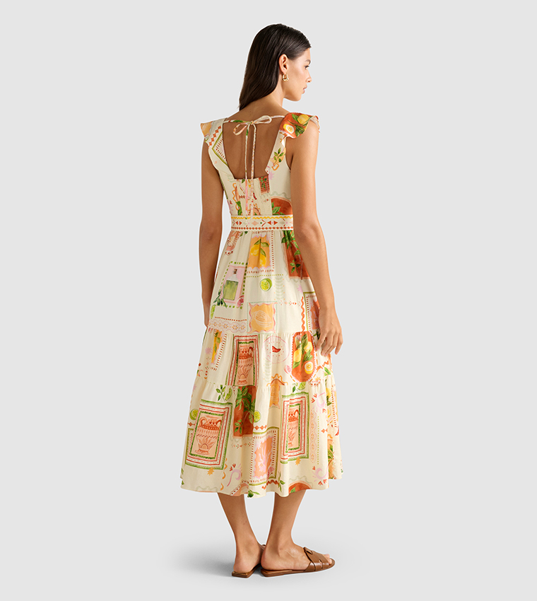 LAYNE Printed Midi Dress