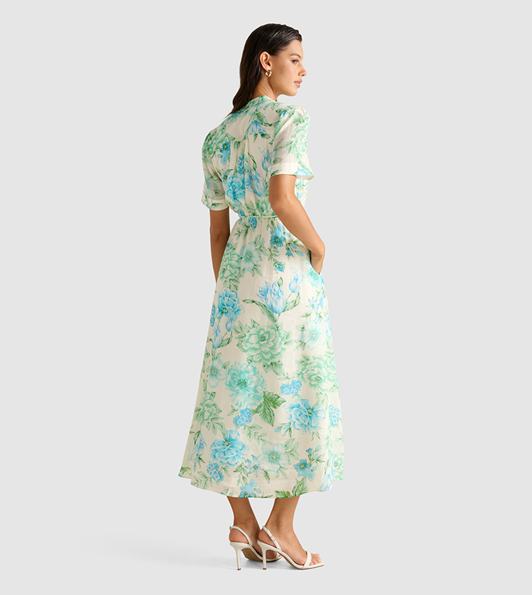 JODIE Printed Skater Midi Dress