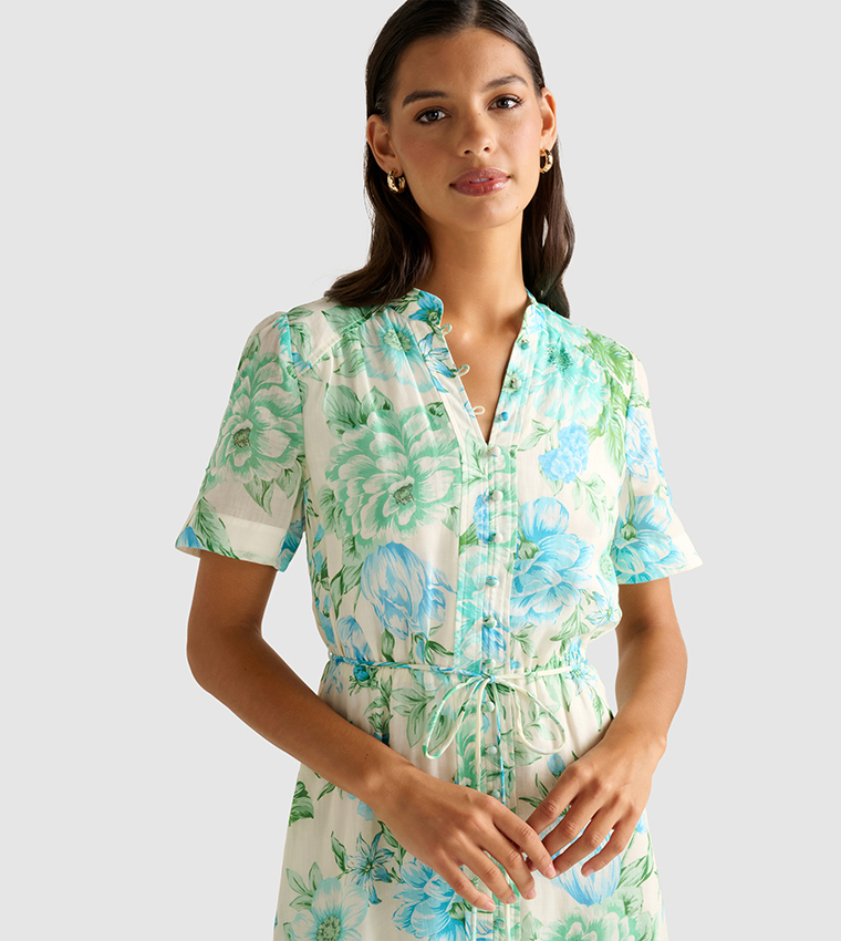 JODIE Printed Skater Midi Dress