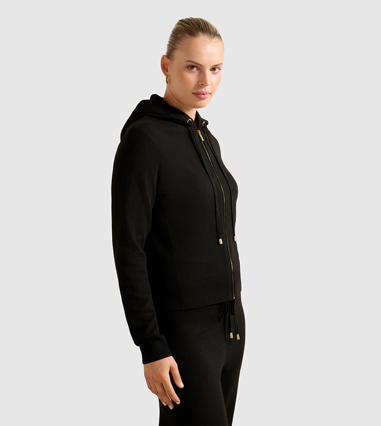 HAZEL Knitted Hooded Jacket
