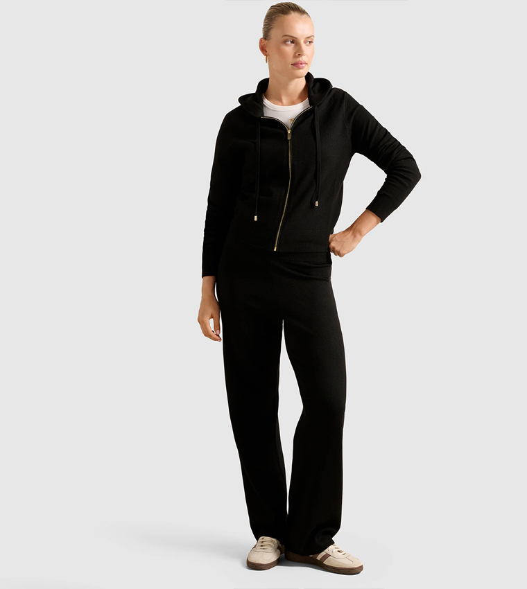 HAZEL Knitted Hooded Jacket