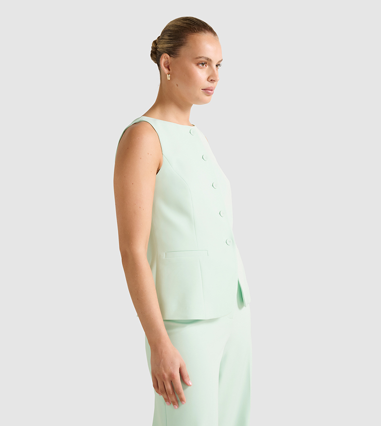 ORCHID Boat Neck Waistcoat
