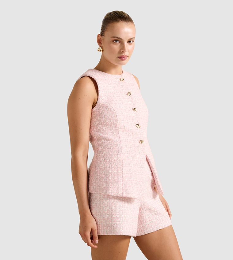 LISA Tweed Boucle Waistcoat