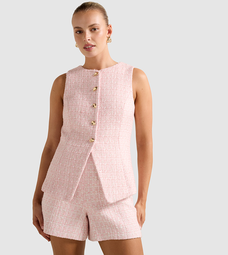 LISA Tweed Boucle Waistcoat