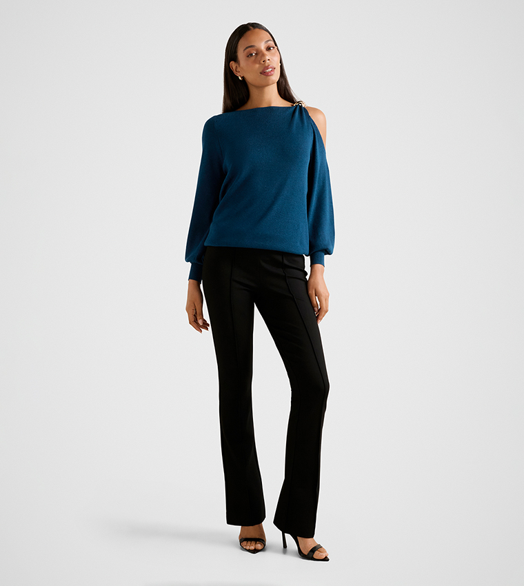 ALESSIA Cold Shoulder Sweater