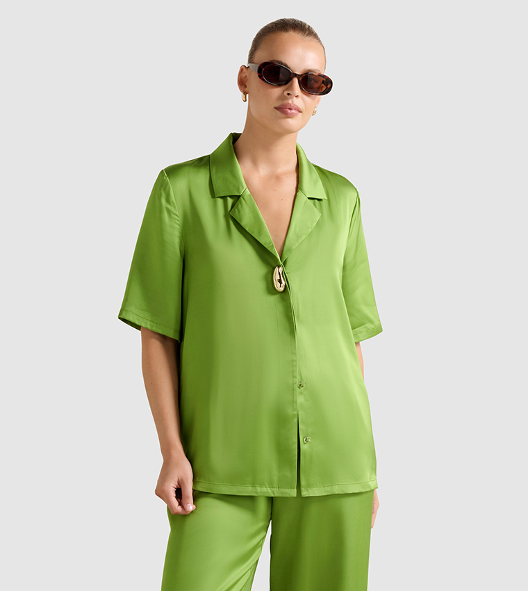 CARRIE Short Sleeves Oversized Shirt