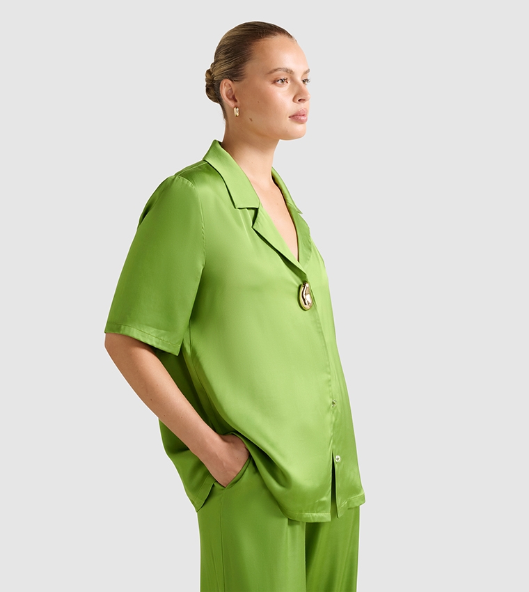 CARRIE Short Sleeves Oversized Shirt