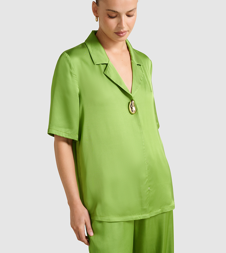 CARRIE Short Sleeves Oversized Shirt