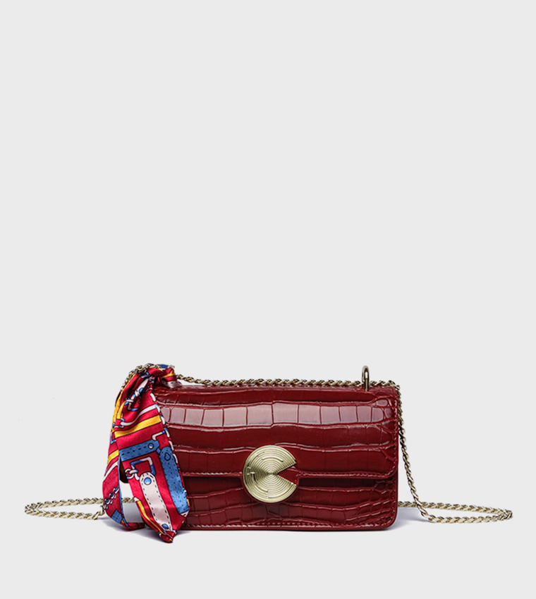 Textured Convertible Crossbody Bag