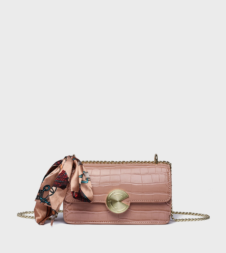 Textured Convertible Crossbody Bag