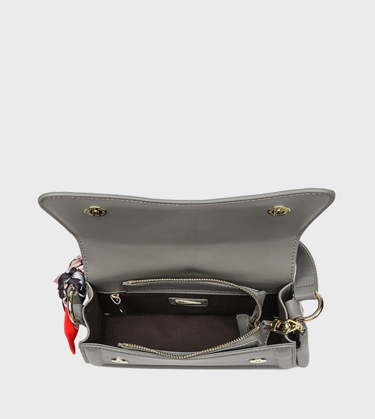 Textured Convertible Shoulder Bag