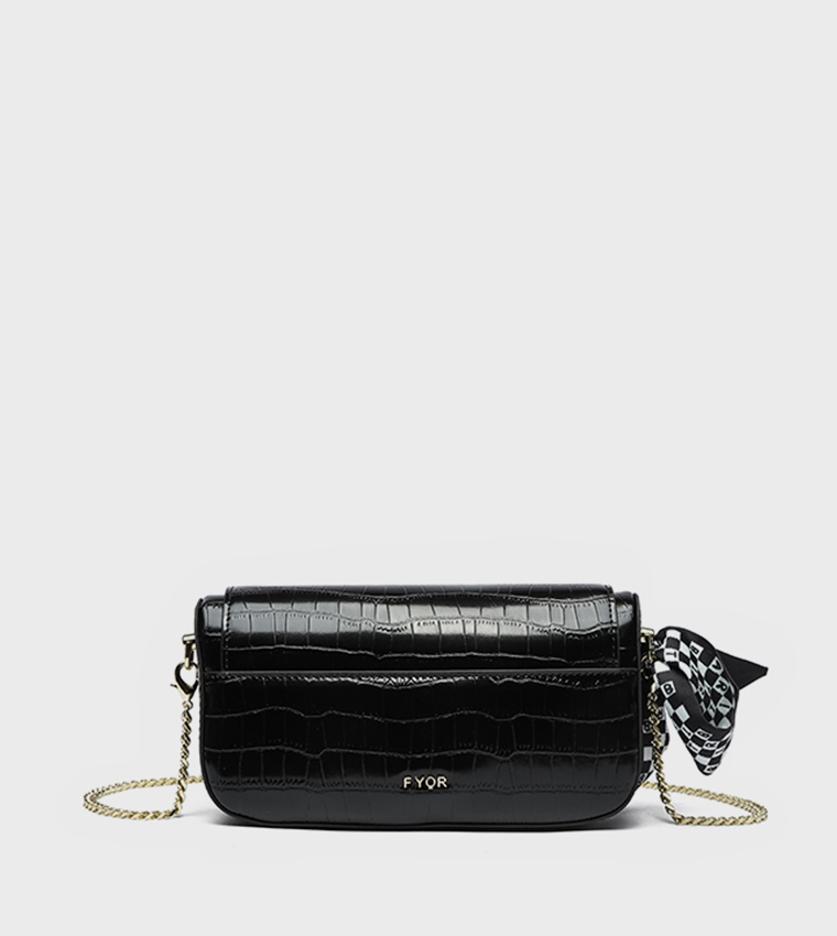 Textured Convertible Crossbody Bag