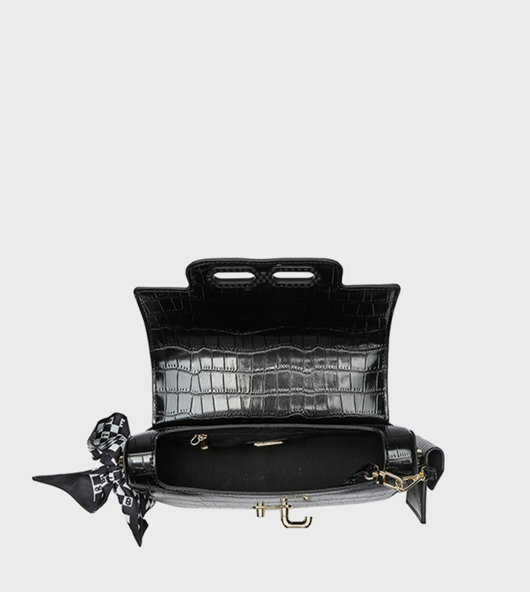 Textured Convertible Crossbody Bag