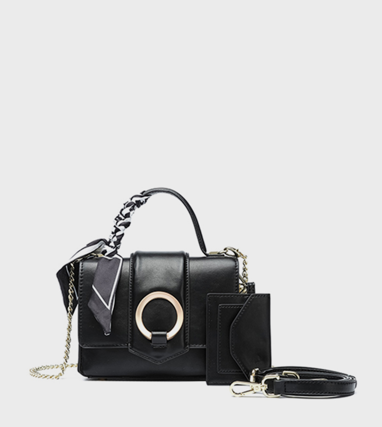 Textured Convertible Handheld Bag