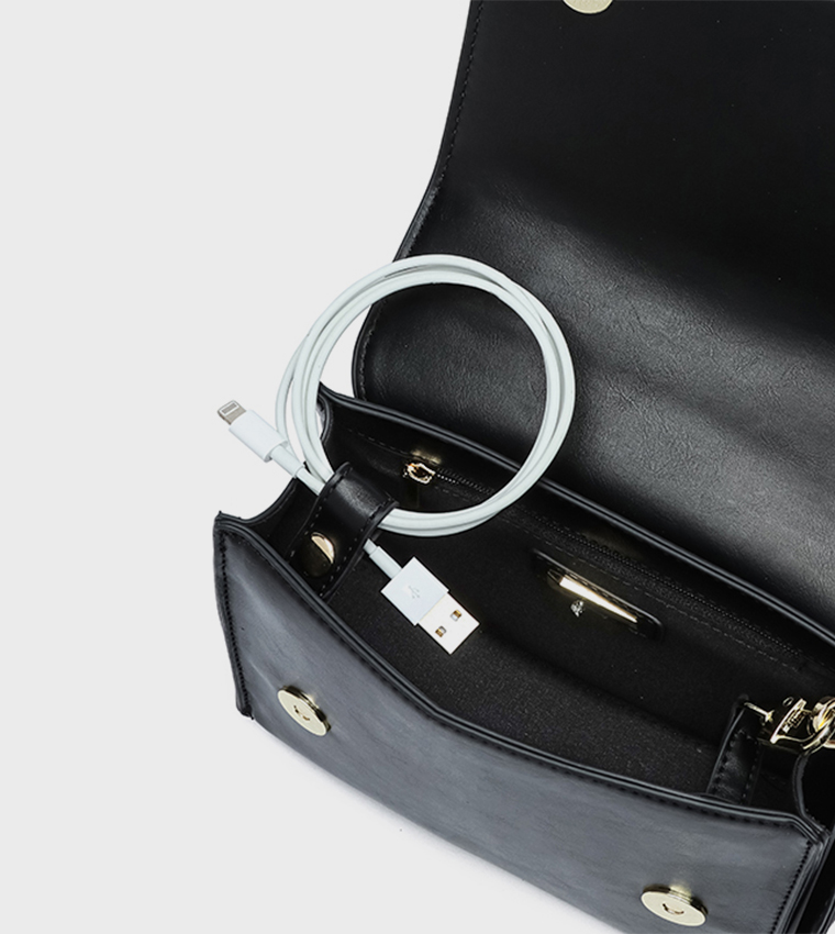 Textured Convertible Handheld Bag