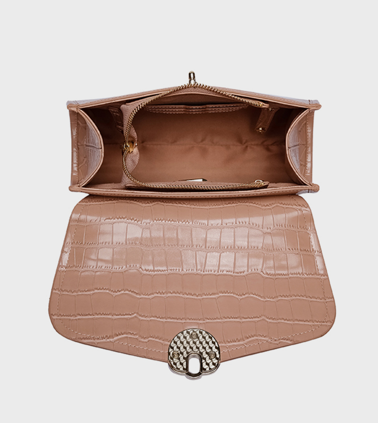 Textured Convertible Handheld Bag