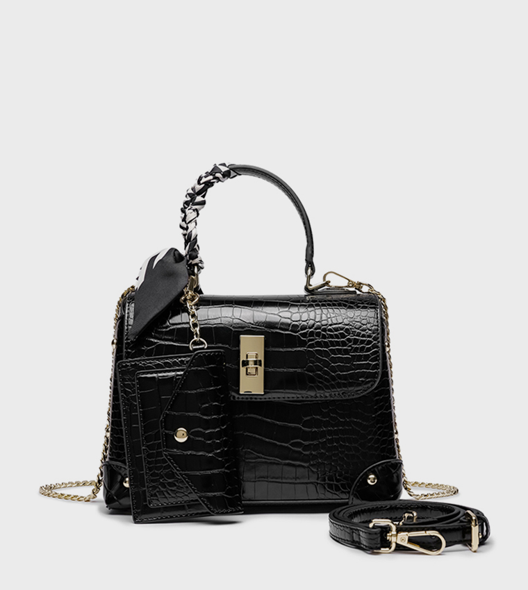 Textured Convertible Handheld Bag