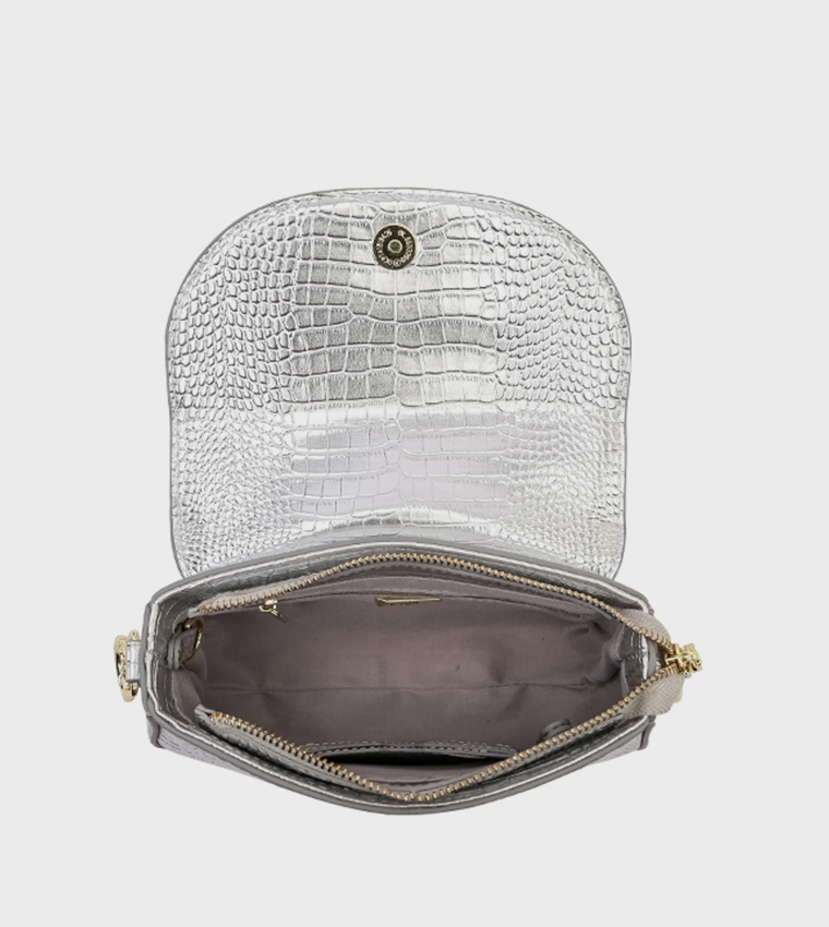 Textured Convertible Crossbody Bag