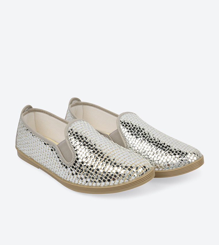 Formentera Slip-Ons - Silver