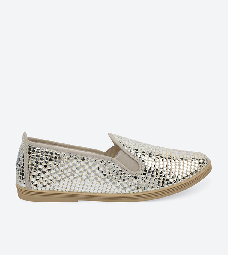 Formentera Slip-Ons - Silver