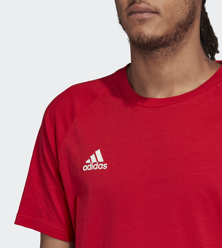 Adidas tan hot sale tape tee