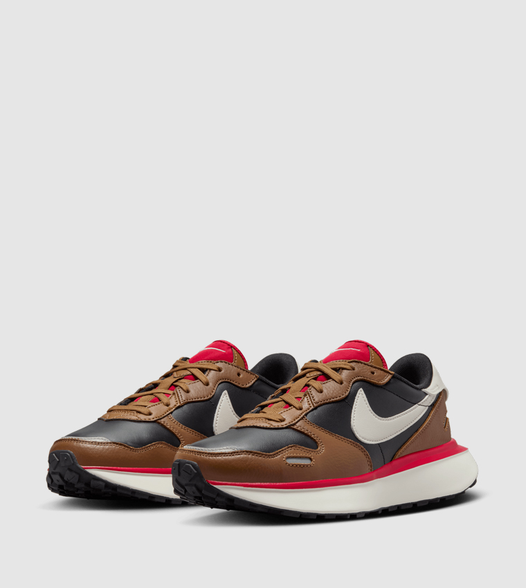 PHOENIX WAFFLE Leather Low Top Lace-Up Shoes