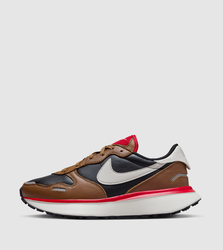 PHOENIX WAFFLE Leather Low Top Lace-Up Shoes