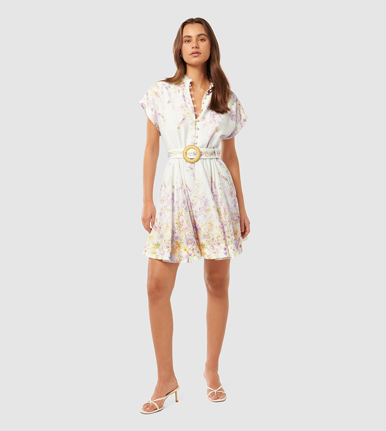 ANNE-MARIE Printed Skater Mini Dress