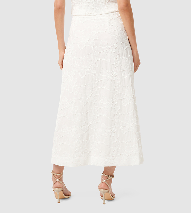 SLOANE Embroidered Midaxi Skirt