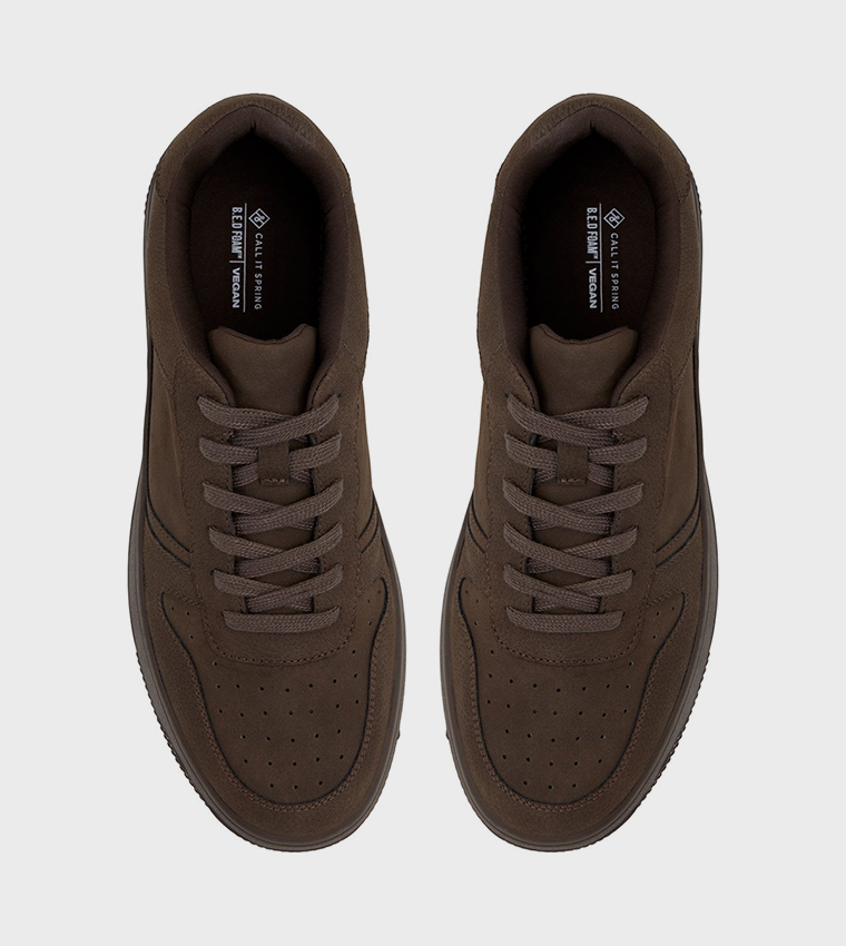 FRESHH_H Round Toe Lace-Up Sneakers