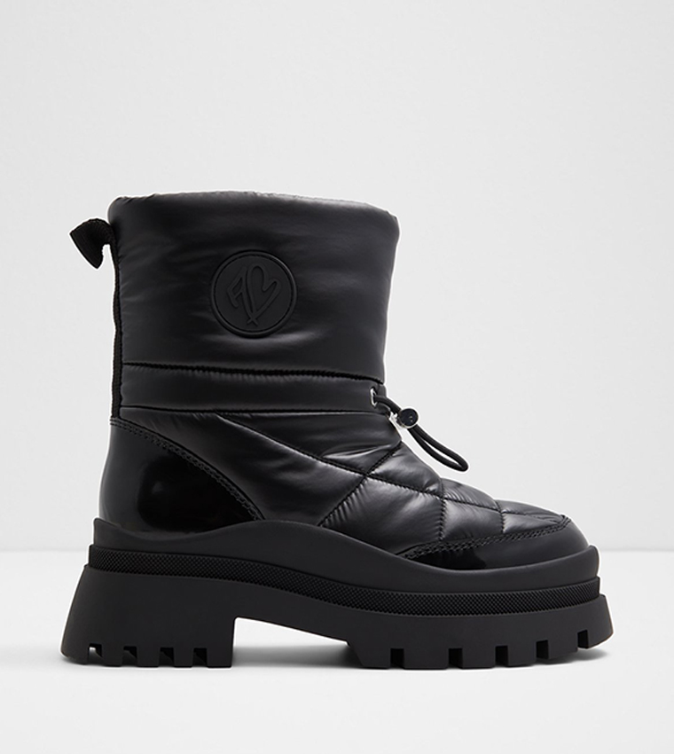 Buy Aldo FROSTINE Quilted Winter Ankle Boots In Black 6thStreet Kuwait