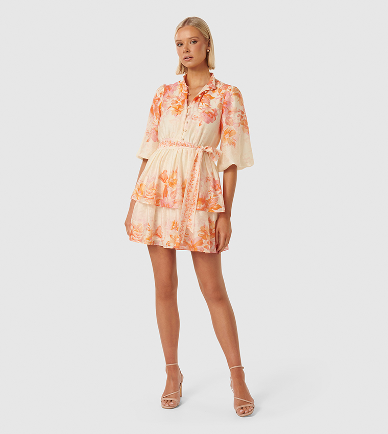 ISLA Printed Layered Dress