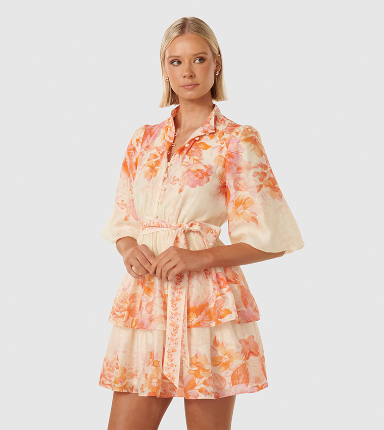ISLA Printed Layered Dress