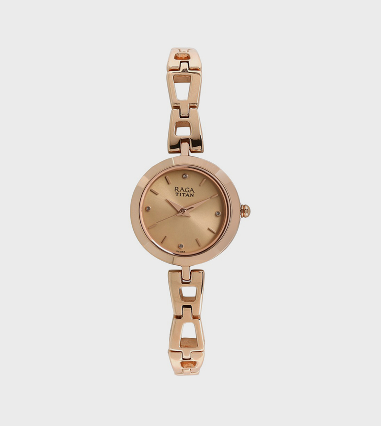 RAGA Gold Dial Quartz Analog Watch